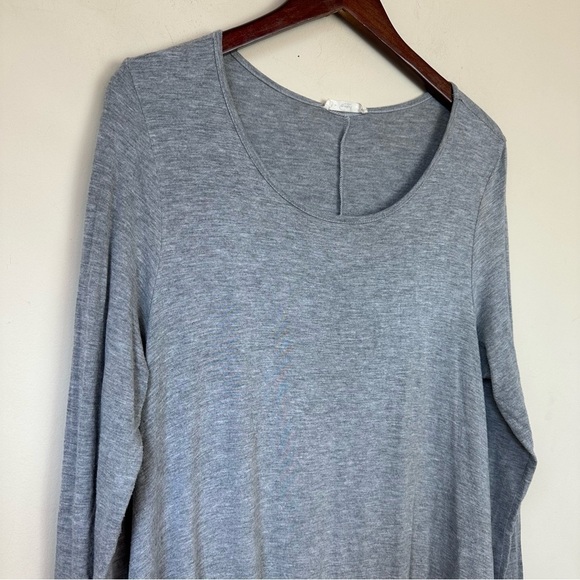 EASEL Grey Long Sleeve Grey Ruffle Dress - Picture 3 of 6